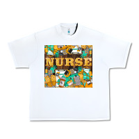 Green And Yellow Nurse Urban Heavy Tee | Teevron
