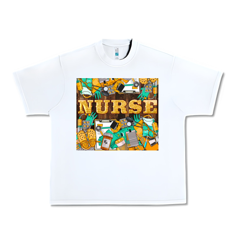 Green And Yellow Nurse Urban Heavy Tee by LillyAllenDesigns | Teevron
