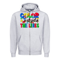 Heather Grey Color outside the lines Zipper Hoodie - CowGirlArtShop