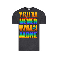 Vintage Black Lgbtq You'll Never Walk Alone With Peace Vintage Tee - BundleAndBundleShop
