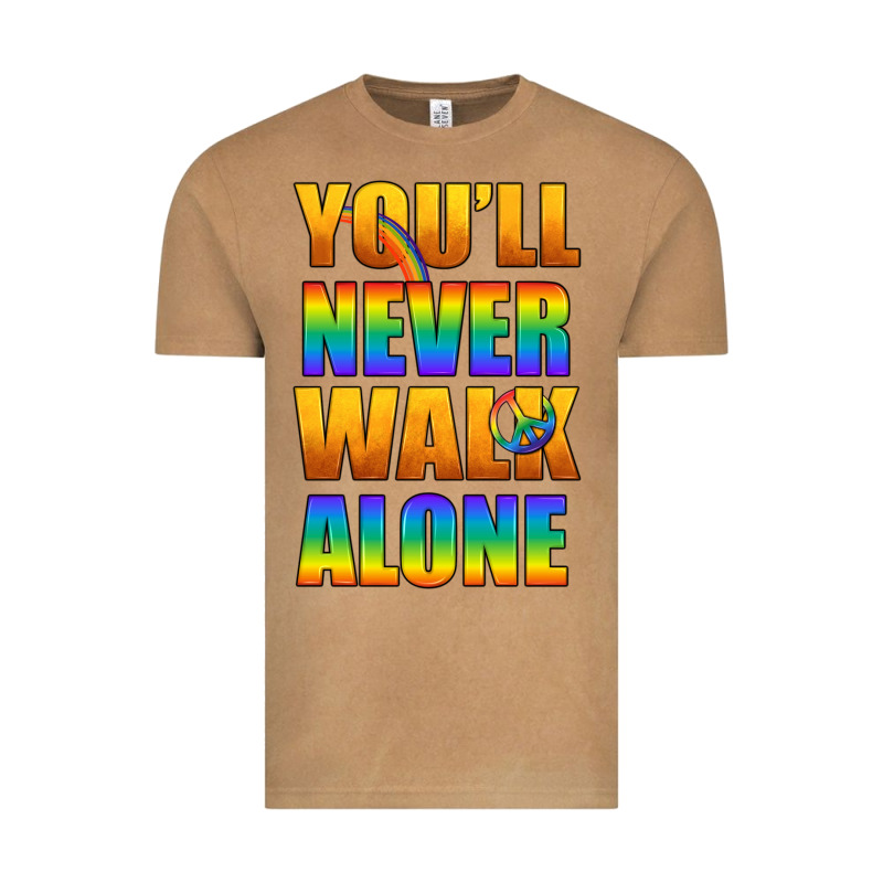 Lgbtq You'll Never Walk Alone With Peace Vintage Tee by BundleAndBundleShop | Teevron