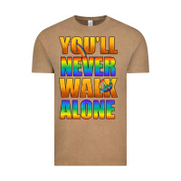 Vintage Coffee Lgbtq You'll Never Walk Alone With Peace Vintage Tee - BundleAndBundleShop