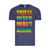Vintage Denim Lgbtq You'll Never Walk Alone With Peace Vintage Tee - BundleAndBundleShop