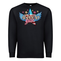 Black American babe Premium Sweatshirt - FaDigitalArtStudio