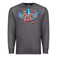 Charcoal Heather American babe Premium Sweatshirt - FaDigitalArtStudio