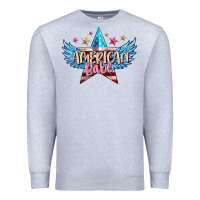 Heather Grey American babe Premium Sweatshirt - FaDigitalArtStudio