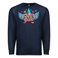 Navy American babe Premium Sweatshirt - FaDigitalArtStudio