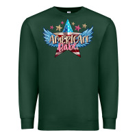 Sports Green American babe Premium Sweatshirt - FaDigitalArtStudio