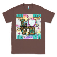 Chestnut Leopard Love Hair And Mirror With Daisy Seamless Pattern Bbs Classic Tee - BundleAndBundleShop