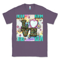 Lavender Leopard Love Hair And Mirror With Daisy Seamless Pattern Bbs Classic Tee - BundleAndBundleShop
