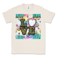 Natural Leopard Love Hair And Mirror With Daisy Seamless Pattern Bbs Classic Tee - BundleAndBundleShop