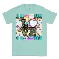 Leopard Love Hair And Mirror With Daisy Seamless Pattern Bbs Classic Tee | Teevron