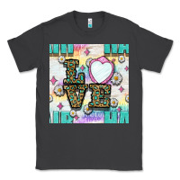 Smoke Leopard Love Hair And Mirror With Daisy Seamless Pattern Bbs Classic Tee - BundleAndBundleShop