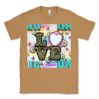 Toasted Coconut Leopard Love Hair And Mirror With Daisy Seamless Pattern Bbs Classic Tee - BundleAndBundleShop