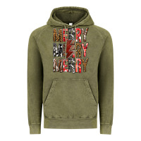 Vintage Olive Merry Merry Merry Christmas Lightning Bolt Vintage Hoodie - BundleAndBundleShop