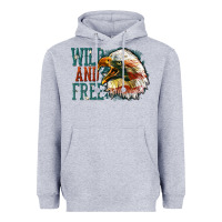 Heather Grey Wild and free Heavyweight Hoodie - FaDigitalArtStudio