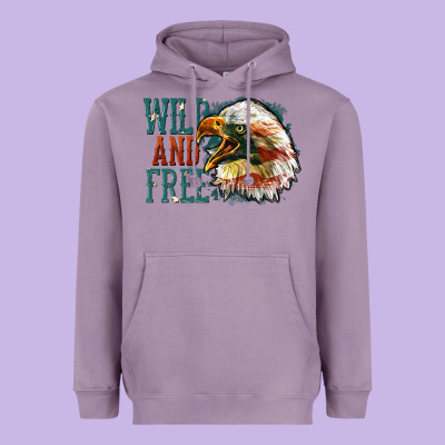 Wild And Free Heavyweight Hoodie Designed By Fadigitalartstudio