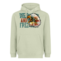 Matcha Wild and free Heavyweight Hoodie - FaDigitalArtStudio