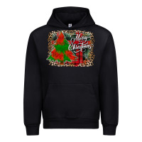 Black merry Christmas trees Urban Hoodie - CowhideDigitalArt