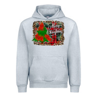 Heather Grey merry Christmas trees Urban Hoodie - CowhideDigitalArt