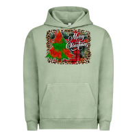 Pigment Oil Green merry Christmas trees Urban Hoodie - CowhideDigitalArt