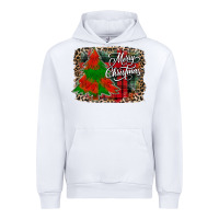 White merry Christmas trees Urban Hoodie - CowhideDigitalArt