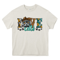 Cream love cats scottish fold Heavy Core Tee - LillyAllenDesigns