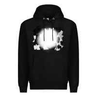 Black Cowhide Bleached Premium Hoodie - CowCowDesign