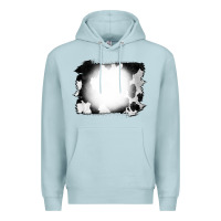 Blue Mist Cowhide Bleached Premium Hoodie - CowCowDesign
