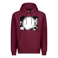 Burgundy Cowhide Bleached Premium Hoodie - CowCowDesign