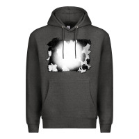 Charcoal Heather Cowhide Bleached Premium Hoodie - CowCowDesign