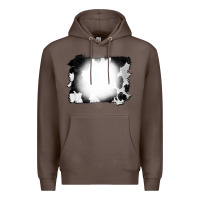 Coffee Cowhide Bleached Premium Hoodie - CowCowDesign