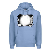 Colony Blue Cowhide Bleached Premium Hoodie - CowCowDesign