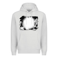 Dove Grey Cowhide Bleached Premium Hoodie - CowCowDesign
