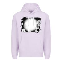 Lilac Cowhide Bleached Premium Hoodie - CowCowDesign