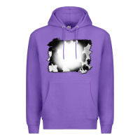 Purple Cowhide Bleached Premium Hoodie - CowCowDesign