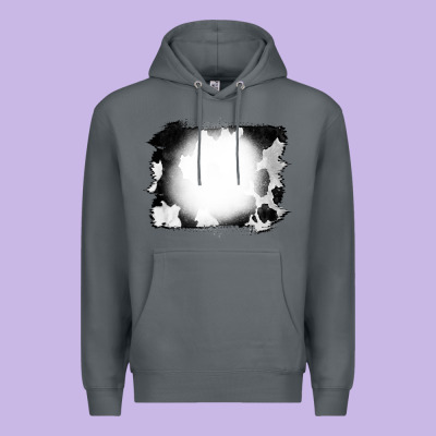 Cowhide Bleached Premium Hoodie Designed By Cowcowdesign