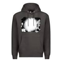 Smoke Cowhide Bleached Premium Hoodie - CowCowDesign