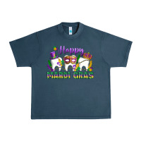 Midnight Navy mardi gras celebration with teeth Urban Heavy Tee - LillyAllenDesigns