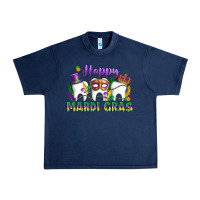 Navy mardi gras celebration with teeth Urban Heavy Tee - LillyAllenDesigns