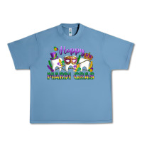 Pebble Blue mardi gras celebration with teeth Urban Heavy Tee - LillyAllenDesigns