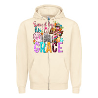 Sandshell Saved by his grace Easter Day Zipper Hoodie - HowdyJamesFarm