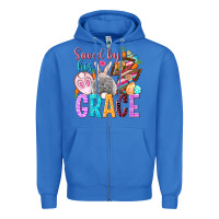 True Royal Saved by his grace Easter Day Zipper Hoodie - HowdyJamesFarm