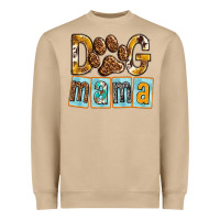 Mushroom Dog Mama with Paw Heavyweight Sweatshirt - texasbilliewilder