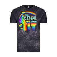 Cloud Black Lgbtq İ'm Cool With İt Vintage Tee - BundleAndBundleShop