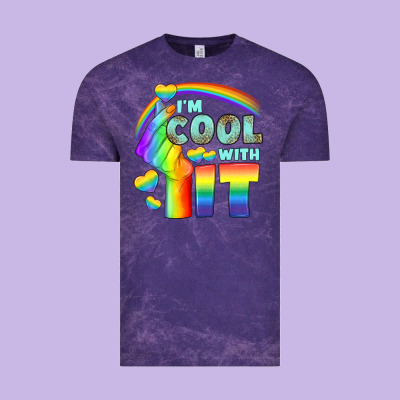 Lgbtq İ'm Cool With İt Vintage Tee Designed By Bundleandbundleshop