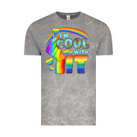 Cloud Rock Lgbtq İ'm Cool With İt Vintage Tee - BundleAndBundleShop