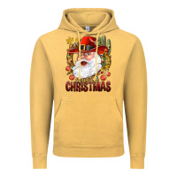 Vintage Mustard Cowboy Christmas Santa Vintage Hoodie - BundleAndBundleShop