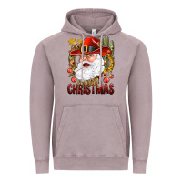 Vintage Zinc Cowboy Christmas Santa Vintage Hoodie - BundleAndBundleShop