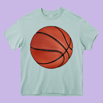 Basketball Heavy Core Tee Designed By Barkaloodesign